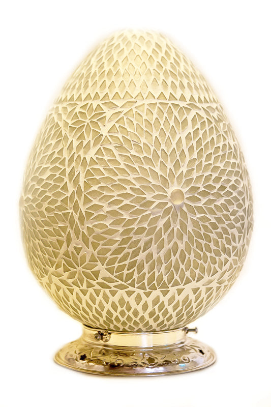 Oriental table lamp – transparent Ø 25 cm