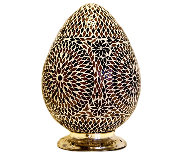 orientalische Mosaik-Tischlampe - Papaya
