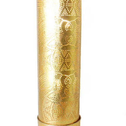 Grand lampadaire oriental doré en filigrane 100 cm