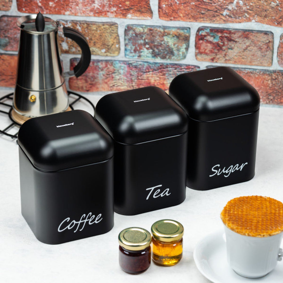 Klausberg - Vorratsdosen - Tee, Zucker und Kaffee