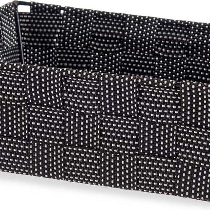 Paniers de rangement noirs pour armoire/salle de bain 24 x 20 x 8 cm