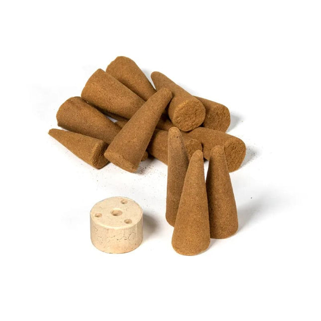 Bâtons d'encens cônes Organic Goodness Arabian Oudh + support