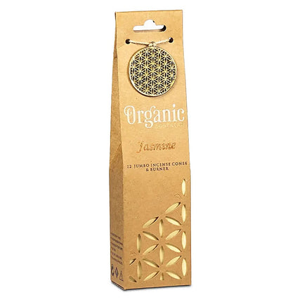 Organic Goodness Encens Jasmin en cônes + support