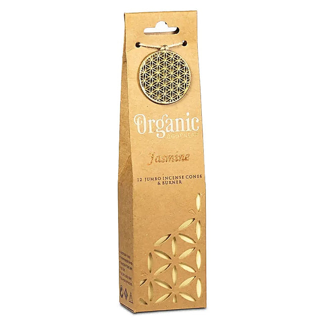 Organic Goodness Encens Jasmin en cônes + support
