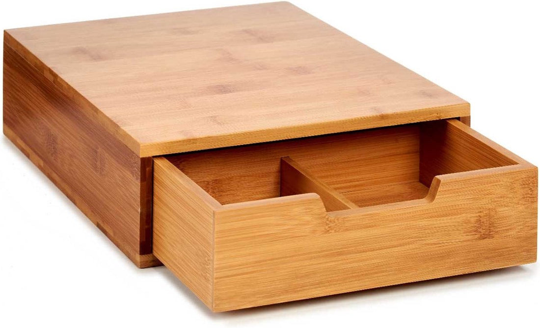 Capsule Organiser Holder Coffee-maker Bamboo (31 x 10 x 30 cm)