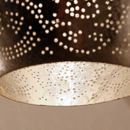 Suspension orientale de style filigrane - vase - argent vintage