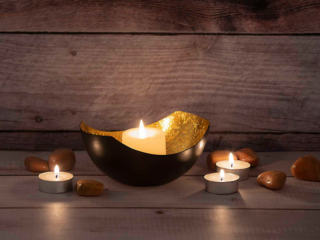 Orientalische Kerzenhalter-Set 2-teilige Love Bowl Form