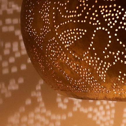 Suspension orientale style filigrane - or vintage