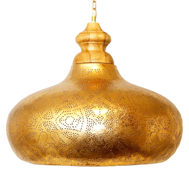 Suspension orientale style filigrane - or vintage