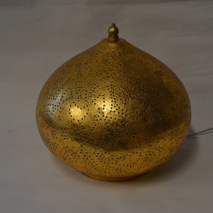 Lampe arabe filigrane dorée or
