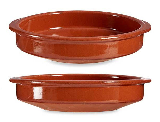 Runde Auflaufform Feuerfest 30 X 6.5 Cm Ton Terrakotta