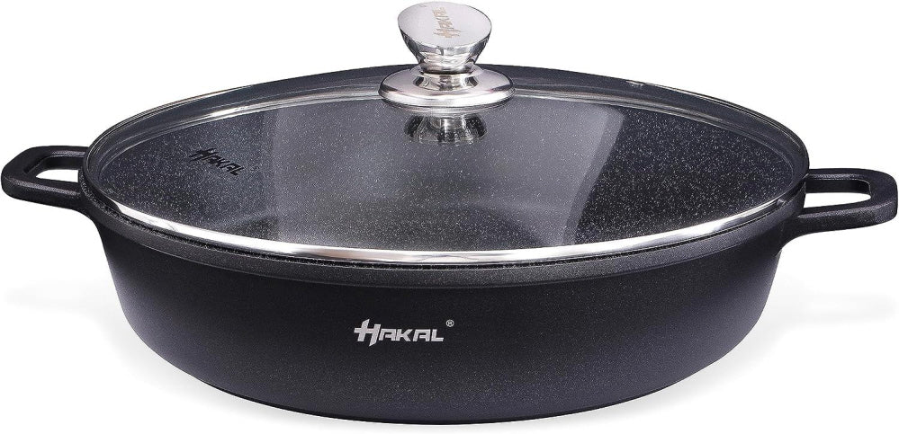 Hakal line lage braadpan met deksel – marmercoating, inductie, Ø 28 tot 40 cm – foto 4