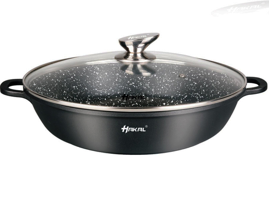 Hakal line lage braadpan met deksel – marmercoating, inductie, Ø 28 tot 40 cm – foto 8