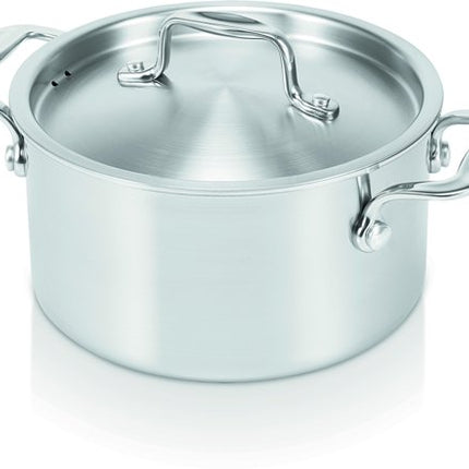Alva Chef Casserole Tri-ply avec Couvercle - Ø 16 cm