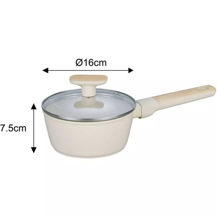 Batterie de Cuisine 12 Pièces avec Revêtement en Marbre - Compatible Induction, Gaz et Toutes Sources de Chaleur - KLAUSBERG