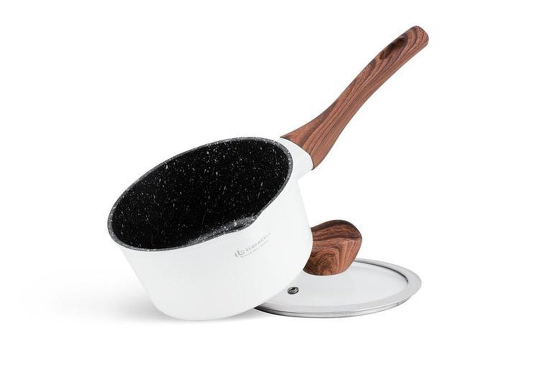 Edënbërg White Line - 15-piece Luxury Forged Aluminum Cookware Set