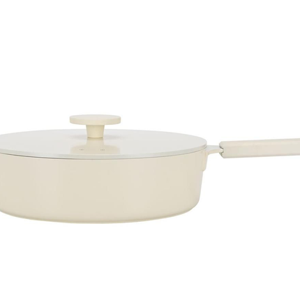 Batterie de cuisine moderne – 4 pièces + ustensiles de cuisine 3 pièces | Ustensiles de cuisson robustes et durables en fonte d'aluminium