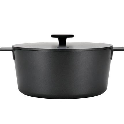 Batterie de cuisine moderne – 4 pièces + ustensiles de cuisine 3 pièces | Ustensiles de cuisson robustes et durables en fonte d'aluminium