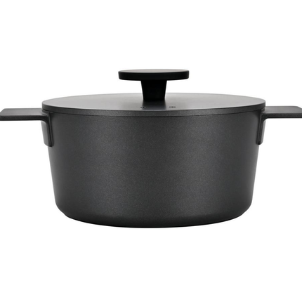 Batterie de cuisine moderne – 4 pièces + ustensiles de cuisine 3 pièces | Ustensiles de cuisson robustes et durables en fonte d'aluminium