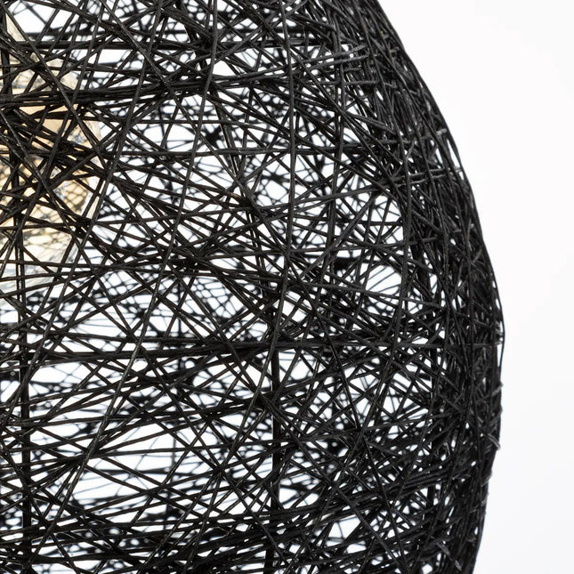 Plafonnier Atmosphera Mona Papier Noir (Ø 34 x 35 cm)