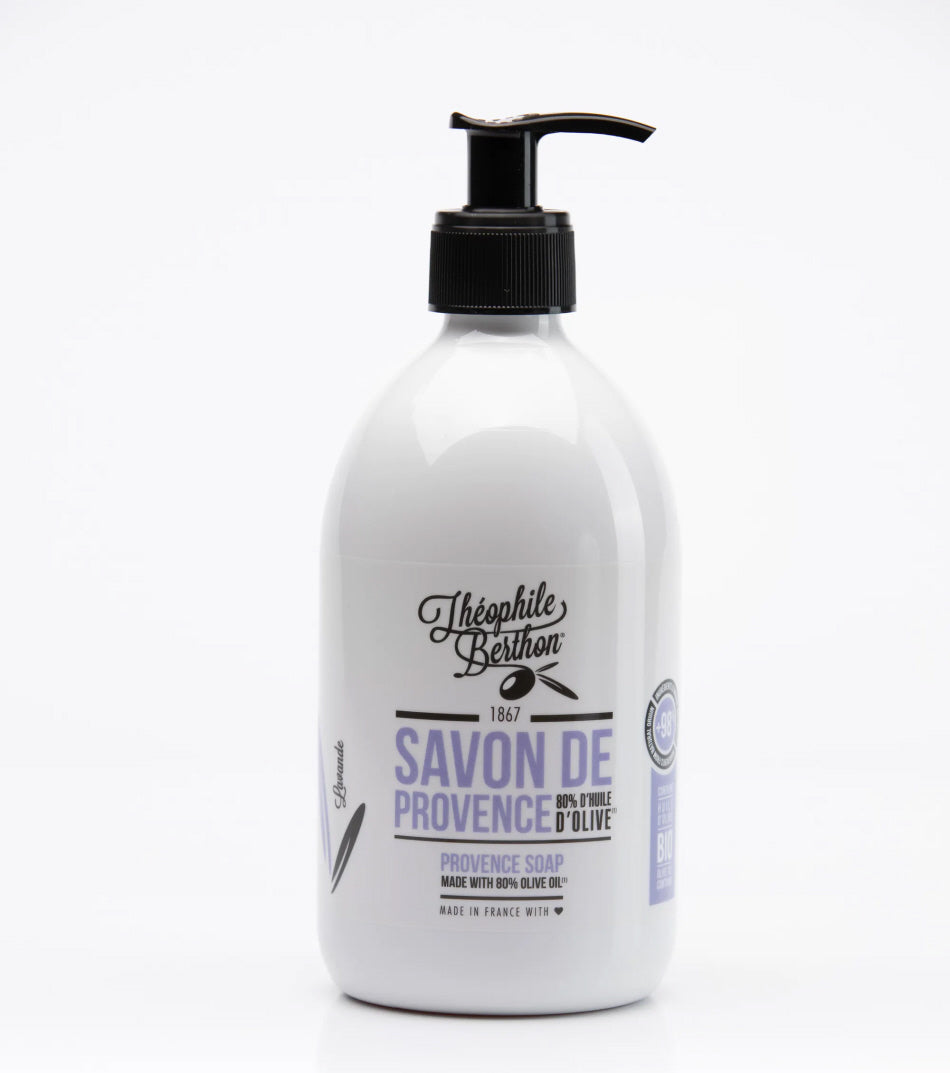 Duschgel aus der Provence. 80% Olivenöl. Lavendelduft. 500 ml