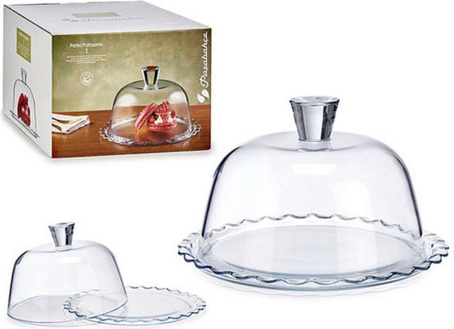 Pasabahce Petite Patisserie - Présentoir à gâteau avec couvercle - 22 cm