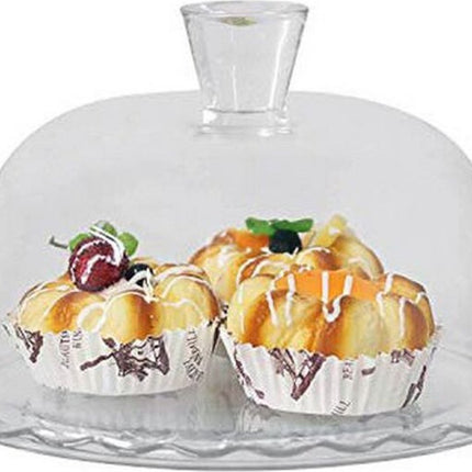 Pasabahce Petite Patisserie - Présentoir à gâteau avec couvercle - 22 cm
