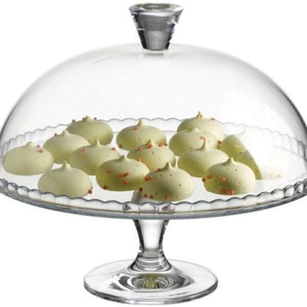 Plateau Pasabahce - Avec Cloche - Verre - 32,2 cm