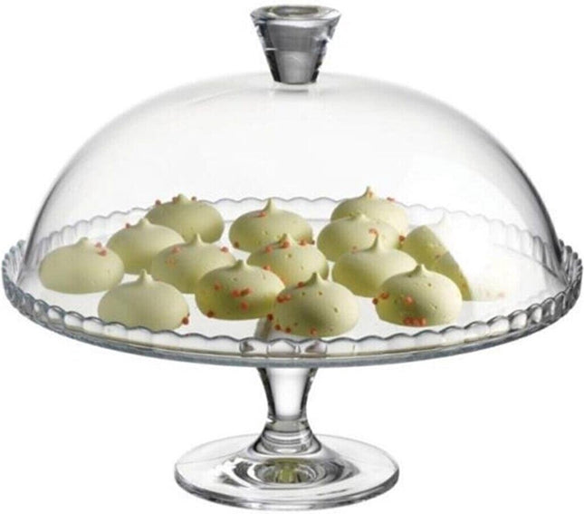 Plateau Pasabahce - Avec Cloche - Verre - 32,2 cm