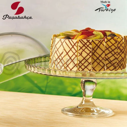 Plateau Pasabahce - Avec Cloche - Verre - 32,2 cm