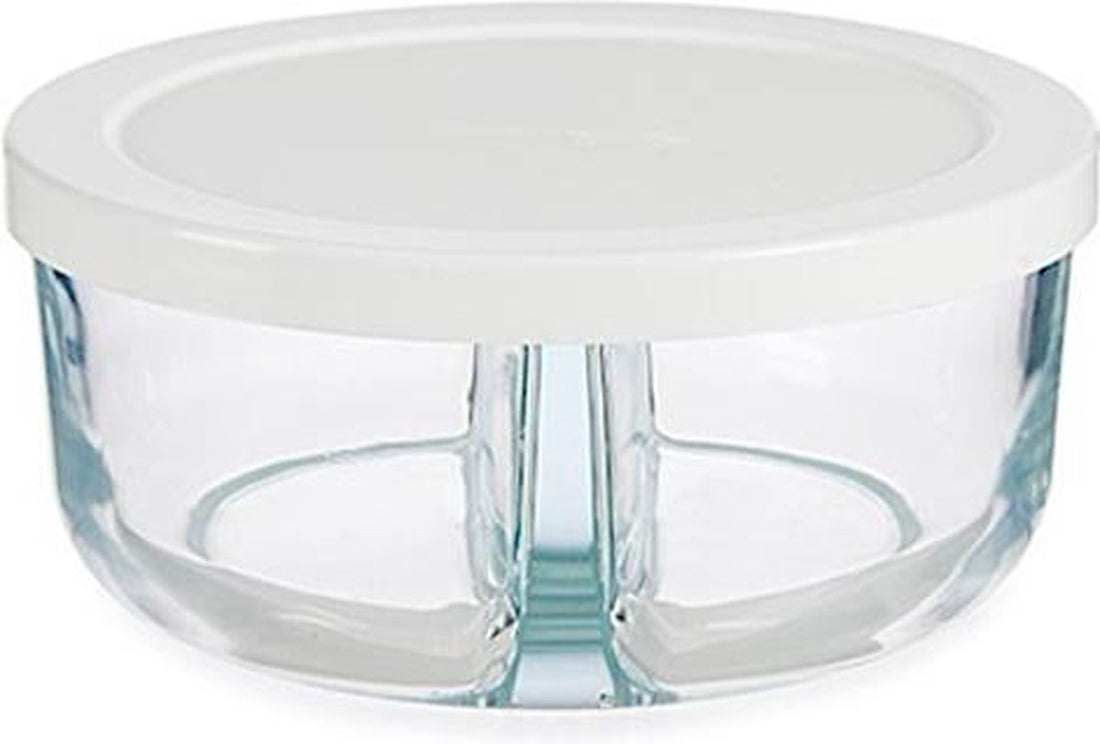 Pasabahce Polar – Glazen Bewaarbak – Rond – 785 ml – 2 Vakjes