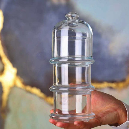Pasabahce Villa Patisserie – Pot de Rangement en Verre Mini – 3 étages