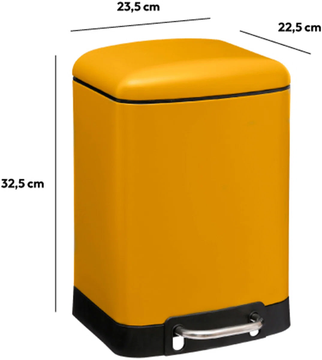 5Five pedaalemmer Ariane 6 liter – prullenbak van RVS met soft-close deksel – foto 13