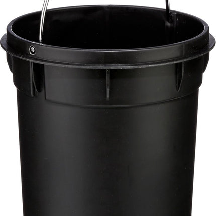 Poubelle à pédale en métal noir 3 L