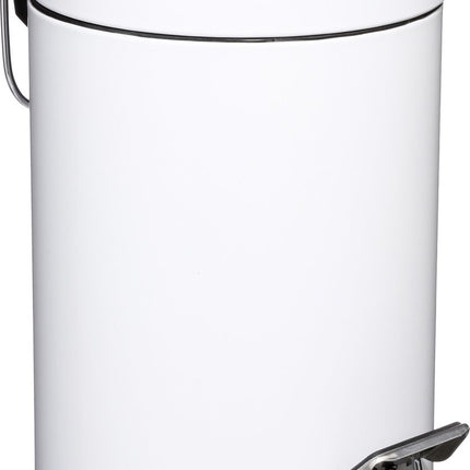 Poubelle à pédale en métal noir 3 L