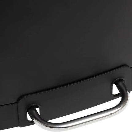 Poubelle/poubelle à pédale - argent - métal - 6 litres - 23 x 22 x 32 cm