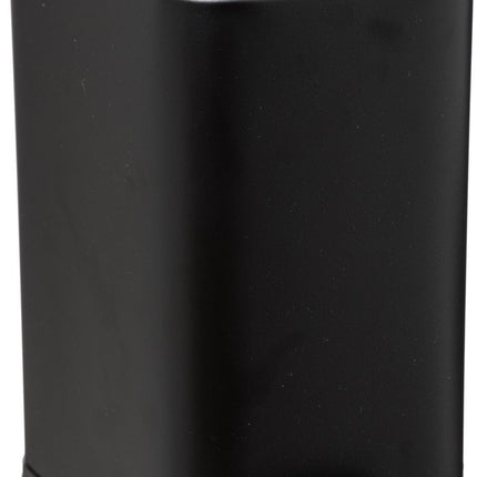 Poubelle/poubelle à pédale métal inox blanc 5 litres - 14x29x30 cm
