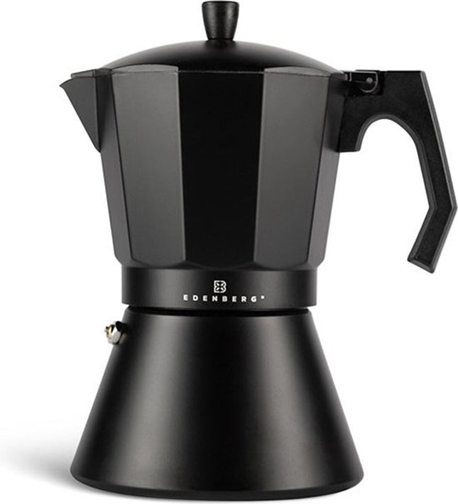 Edënbërg Black Line - Percolateur - Cafetière 12 tasses - Machine à expresso 400 ml
