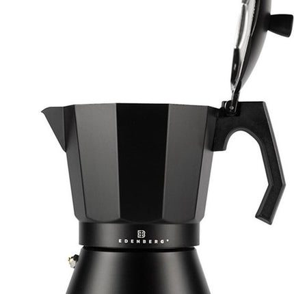 Edënbërg Black Line - Percolateur - Cafetière 12 tasses - Machine à expresso 400 ml