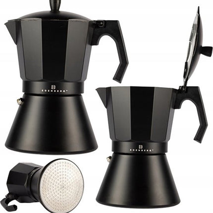 Edënbërg Black Line - Percolateur - Cafetière 12 tasses - Machine à expresso 400 ml