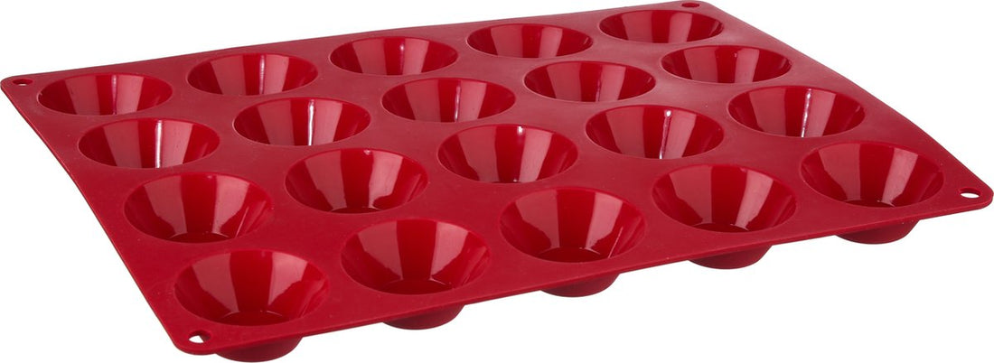 Petit Four Backform Silikon 33,2 x 23,1 x 2,6cm | 20 Förmchen - Kuchenform