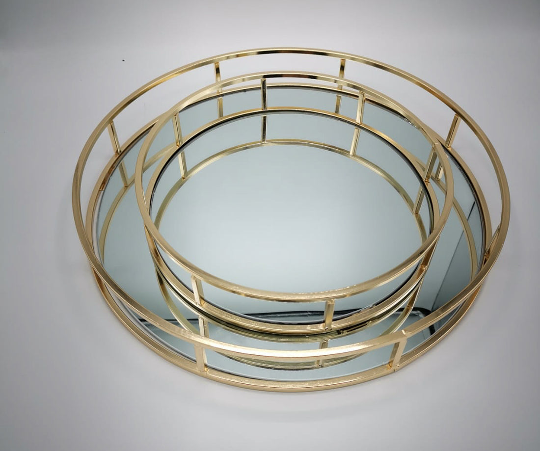 Spiegeldienblad rond