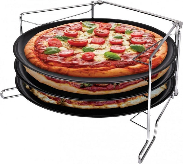 Plaques de cuisson à pizza - lot de 3