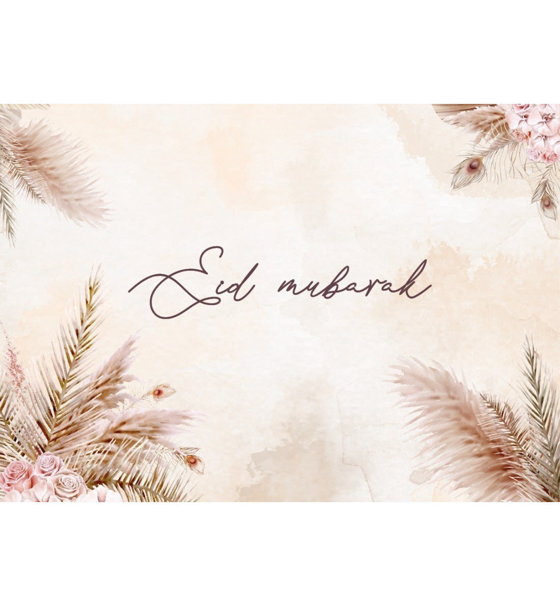 Eid Mubarak Platzsets 6er-Set - Boho Chic