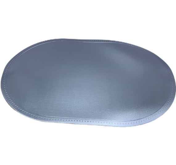 Set de table ovale en cuir PU