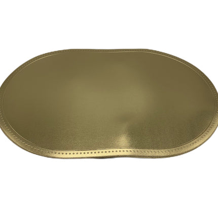 Set de table ovale en cuir PU