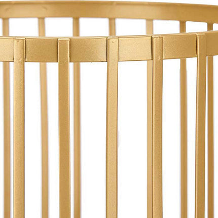 Lot de 2 Jardinières dorées - Pot de fleurs - Table à plantes