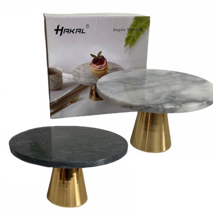 Plateau en marbre sur piètement en cuivre