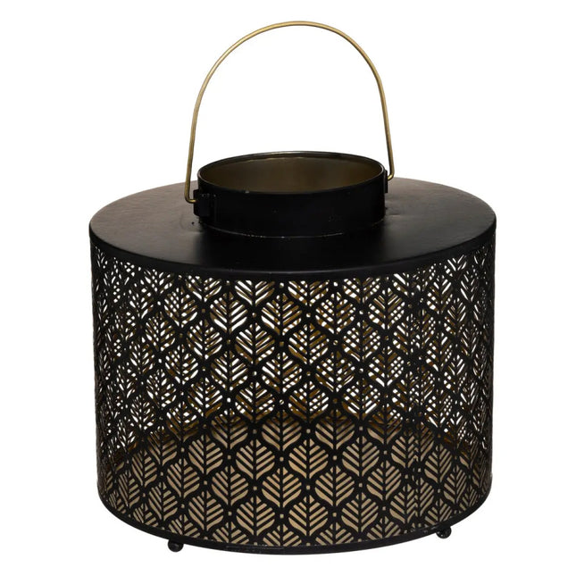 Lanterne Bougeoir - Feuilles de Palmier - Ø25 CM