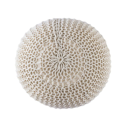 Pouf d'intérieur et d'extérieur - tricoté - Ø 45 cm